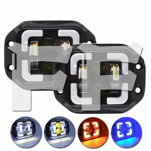 60W 4 -inch LED foglamp . included type working light working light white / yellow / blue / red H4 socket Jeep Jimny new goods 