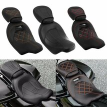 送料無料.. ハーレー ツーリング ロード キング CVO リミテッド ストリート.. 09-23 フロント リア シート オレンジ Touring-Seat-09 新品_画像6