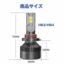 新発売!! 120W HB4 24000LM LED ヘッドライト フォグランプ 光軸調整 12V キャンセラー内蔵 無極性 新車検対応 高輝度 H85 2個_画像9