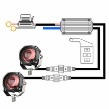 送料無料.. 5モードタイプ 20W スポットライト LED フォグランプ 作業灯 ホワイト/イエロー オートバイ BMW ハーレー ホンダ ヤマハ 2個_画像7