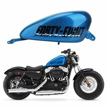 ハーレー スポーツスター XL 883 1200 48 Forty-Eight 2004-2023 ガソリンタンク 14.4L 3.8GAL ブルー HL-TANK-B 新品_画像6