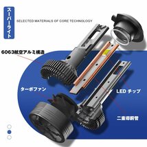 新発売!! 120W HB4 24000LM LED ヘッドライト フォグランプ 光軸調整 12V キャンセラー内蔵 無極性 新車検対応 高輝度 H85 2個_画像6