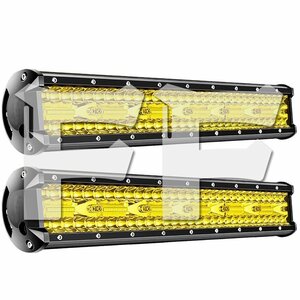 17 -inch LED working light working light 360W yellow lighting truck SUV boat construction machinery construction site 12V/24V combined use SM360W 2 piece new goods 