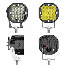 新発売!! 3インチ 48W LED 作業灯 ワークライト 6500K ホワイト 4800LM ワイヤーハーネスキット ジムニー ジープ SUV トラック ボート 2個_画像8