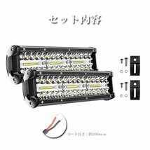 9インチ LED ワークライト 作業灯 180W 6500K ホワイト 照明 トラック SUV ボート 建設機械 12V/24V兼用 SM180W 2個 新品_画像10