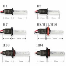 送料無料.. H7 6000K 35W・55W兼用 バルブ バーナー HID 高品質 高輝度 2個 HID-H7 新品_画像3