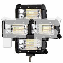 5モードタイプ 5インチ 72W LED ワークライト 作業灯 ストロボ機能付 ホワイト アンバー SUV ATV ボート 建設機械 SS-72W 4個_画像1