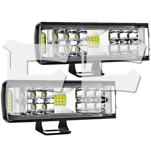 送料無料.. 三面発光 7インチ LED ワークライト 作業灯 警告灯 投光器 SUV ATV 新品 ランクル ホワイト 3M7C-60W 12V/24V 2個