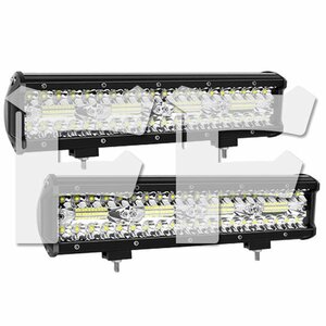 12インチ LED ワークライト 作業灯 240W 6500K ホワイト 照明 トラック SUV ボート 建設機械 12V/24V兼用 SM240W 2個 新品