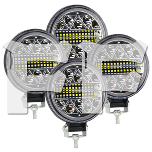 送料無料.. LED ワークライト 作業灯 4インチ 102W 投光器 前照灯 ボート 照明 新品 YX102W ジムニー ランクル トラック 12V/24V 4個