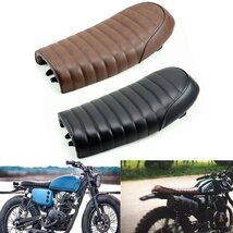 送料無料.. ホンダ CG125 GN CG CB200 CB350 CB400SS CB500 CB750.. オートバイ サドルクッション シート サドル ブラウン Seat-C-B 新品_画像3