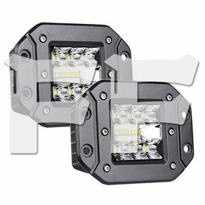  free shipping.. 5 -inch . included type 39W SUV 4x4 UTV boat car LED off-road light driving light 6500K 12V/24V combined use QRS39W 2 piece new goods 