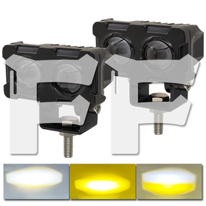 3 mode type LED working light 100W head light foglamp white yellow working light new goods motorcycle MTSM100W 2 piece 