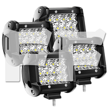 送料無料.. LED ワークライト 4インチ 36W 作業灯 投光器 前照灯 車幅灯 新品 補助灯 6500K ホワイト 12V~24V兼用 3P36W-6K トラック 4個_画像1