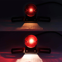 送料無料.. LED ブレーキテールライト オートバイ用改造ライト DC 12V 防水 信号指示 安全運転 多用途 3線式接続 アルミ合金 MWD-A 新品_画像5