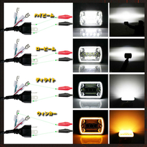 5x7 7x6 LEDヘッドライト HI.Low.DRL.ウィンカー H6052 H6053 H6054 H6014 Jeep ラングラー YJ XJ MJ GMC フォード HL10-7 2個 新品_画像7