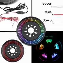 送料無料.. RGB スペアタイヤ ブレーキ ライト サードブレーキライト ホイールライト 警告ランプ JK JKU YJ リモコン付 LED 新品 BT-XC-B_画像7