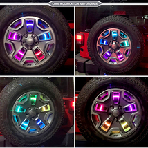 送料無料.. RGB スペアタイヤ ブレーキ ライト サードブレーキライト ホイールライト 警告ランプ JK JKU リモコン付 LED BT-XC-A 新品 1個_画像3