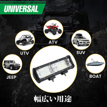 送料無料.. LED ワークライト 作業灯 144W 9インチ 6500K ホワイト 投光器 新品 トラック バイク SUV 農業機械 12V/24V 9C-144W 4個_画像7