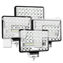 LED 作業灯 ワークライト 6インチ 144W ホワイト 6500K 新品 投光器 前照明灯 建設機械 トラック SUV 6C-144W 12V/24V 4個_画像1