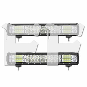 17インチ LED ワークライト 作業灯 252W ホワイト SUV ATV ボート JEEP 車幅灯 建設機械 照明 12V/24V 17C-252W 2個 新品