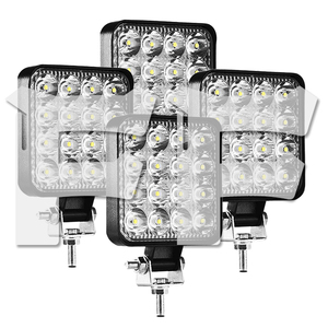 送料無料.. LED ワークライト 作業灯 4インチ 48W トラック バイク ランクル FX48W 12V/24V 補助灯 投光器 新品 6500K ホワイト 照明 4個