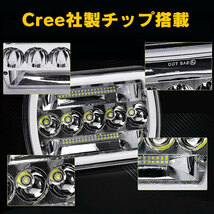 送料無料.. 5x7 7x6 LEDヘッドライト HI.Low.DRL.ウィンカー H6052 H6053 H6054 Jeep ラングラー YJ XJ MJ GMC フォード 新品 2個 HL10-7_画像2