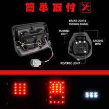 送料無料.. LED ブレーキライト テールライト ウィンカー 2007-2018 Jeep Wrangler JK JKU ラングラー 外装カスタムパーツ 新品 JK-TL-C_画像4