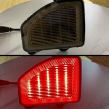 送料無料.. Jeep Wrangler JL ラングラー 2018-2022年式 サイドマーカーランプ ブレーキライト LED テールライト レッド MS-JLRBB01 新品_画像6