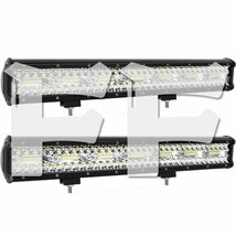 送料無料.. 20インチ LED ワークライト 作業灯 420W 6500K ホワイト 照明 トラック SUV ボート 建設機械 12V/24V兼用 SM420W 2個 新品_画像1