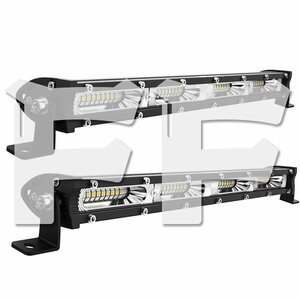 送料無料.. 14インチ LED ワークライト 作業灯 120W 6500W ホワイト SUV ATV ボート JEEP 車幅灯 建設機械 照明 12V/24V 14C-120W 2個 新品