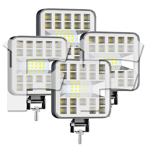 送料無料.. 超小体積 LED ワークライト 3インチ 87W 作業灯 新品 前照灯 車幅灯 3C-87W トラック 6500K ホワイト 12V~24V バイク 4個