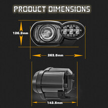 送料無料.. For BMW 2005~2009年 K1200R 2010~2013年 K1300R DOT Eマーク認証 LED ヘッドライト プロジェクター Hi.Low.DRL MS-K1200 新品_画像7