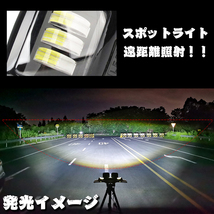 送料無料.. 5インチ LED ワークライト 作業灯 警告灯 投光器 前照灯 SUV 新品 ランクル ホワイト スポットビーム F5C-30W 12V/24V 2個_画像3