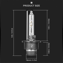 送料無料.. D4S D4C D4R 12000K HID 35W 3200LM ヘッドライト 12V/24V兼用 純正交換用 バーナー バルブ HID-D4 2個 新品_画像3