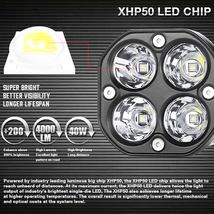 LED ワークライト 40W 3インチ 作業灯 新品 前照灯 投光器 トラック ランクル 12V/24V バイク SUV 大型車 FX40W ホワイト 2個_画像3