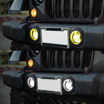 送料無料.. For Jeep Wrangler JK JKU ダッジ 4インチ LED フォグランプ フォグライト イエロー 30W MS-FG30A 新品_画像9