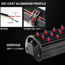 7インチ LED ワークライト 作業灯 120W イエロー 照明 トラック SUV ボート 建設機械 工事現場 漁業用 12V/24V SM120W 1個 新品_画像6