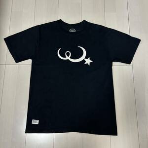 【中古】WTAPS 半袖Tシャツ 黒 M相当 古着 ダブルタップス ブラック ロゴ プリント 