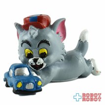 トム＆ジェリー・キッズ PVCフィギュア トム・キャット 1992 コミックスペイン社 Comics Spain TOM & JERRY KIDS Tom Cat with Toy Car_画像1