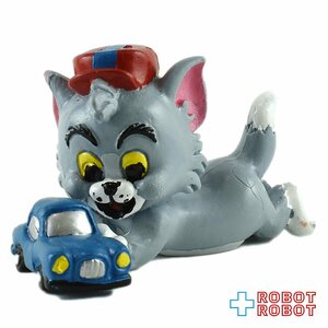 トム＆ジェリー・キッズ PVCフィギュア トム・キャット 1992 コミックスペイン社 Comics Spain TOM & JERRY KIDS Tom Cat with Toy Car
