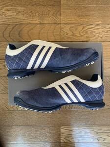  Adidas туфли для гольфа EVN791001 JP25.0 размер BOA голубой / белый загрязнения . царапина немного прекрасный товар. дамский для обувь.!