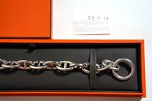 HERMES Chaine D´ancre TGM bracelet エルメス シェーヌダンクル TGM ブレスレット size 13コマ シルバーアクセサリー_画像5