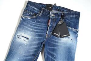 【新品/正規品】破格!! 10万 50 Dsquared2 ディースクエアード SKATER JEAN S74LB1255 ラグジュアリー スーパーストレッチ デニム