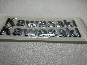Kawasaki シルバー3Dステッカー