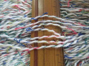 1792 糸 ◆　長期保管品 ②　1/4　コットン68% アクリル20% レーヨン12%　かせ　少々汚れあり　(注)　◆　編み物などに
