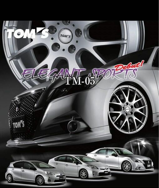 210クラウン純正OP TOM’STM05 19×8.0J インセット40 235/40R19 ダンロップ ビューロ 304