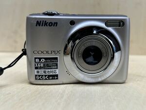 ニコン NIKON COOLPIX L21 8.0メガピクセル　デジタルカメラ　通電起動 実際の使用は確認されていません ジャンク