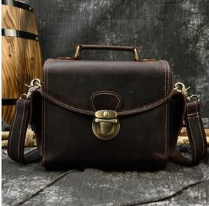  popular new goods * high quality original leather hand made cow leather camera exclusive use handbag 