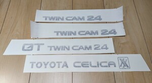 トヨタ セリカXX GA61デカール BEIGE・1台分Set《 TOYOTA CELICA XX・GT TWINCAM 24・TWIN CAM 24 Fフェンダー用・左右Set 》